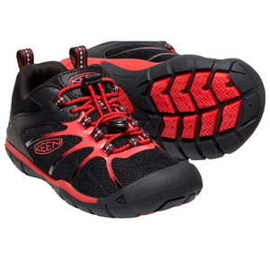 Keen Black Red Sneakers Rugged Toe Cap All Terrain No Tying Hybrid Size 11
